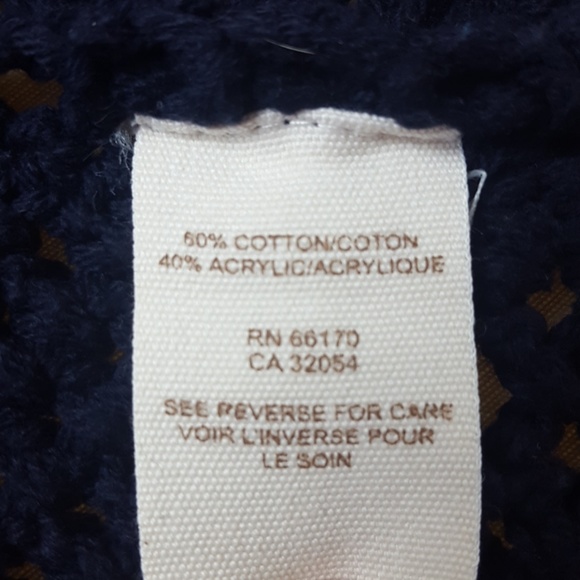 Free People Navy Crocheted Sweater Vest - Picture 7 of 8